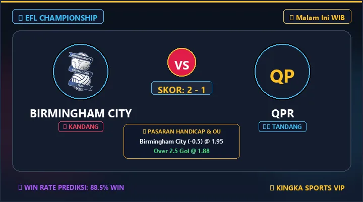 Prediksi Birmingham vs QPR 17 Okt 2026: H2H & Susunan Pemain