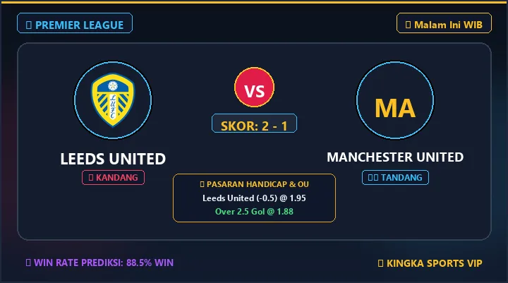 Prediksi Leeds vs MU 18 Okt 2026: H2H, Line-up & Skor Akhir